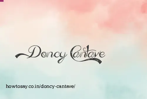 Doncy Cantave