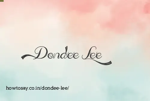 Dondee Lee