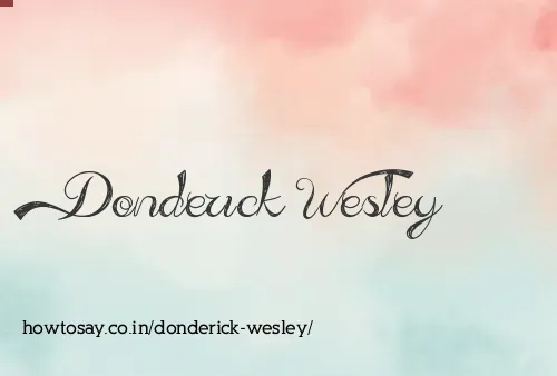 Donderick Wesley
