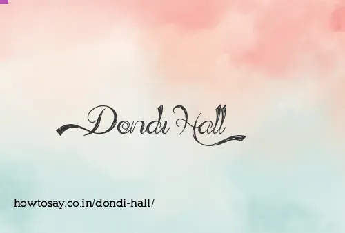 Dondi Hall