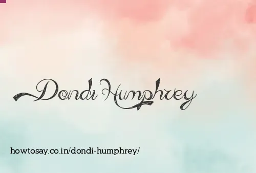 Dondi Humphrey