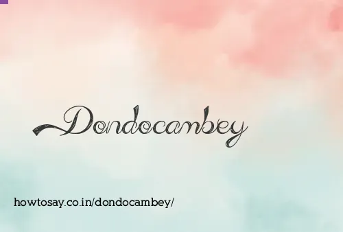 Dondocambey