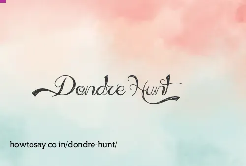 Dondre Hunt