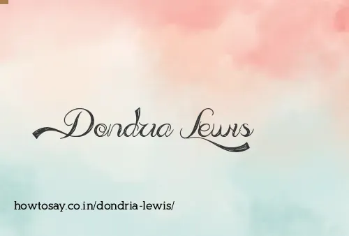 Dondria Lewis