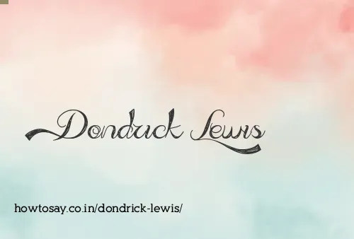Dondrick Lewis