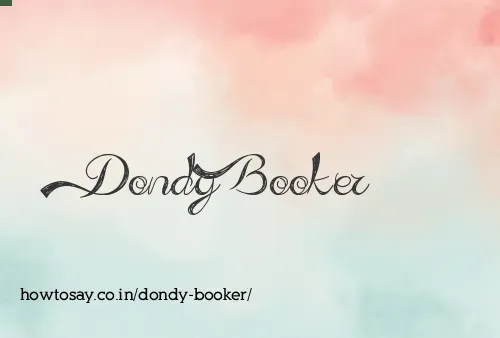 Dondy Booker