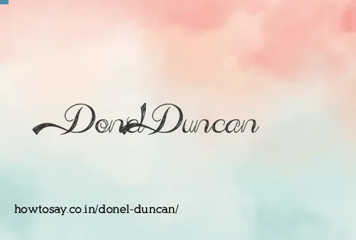 Donel Duncan