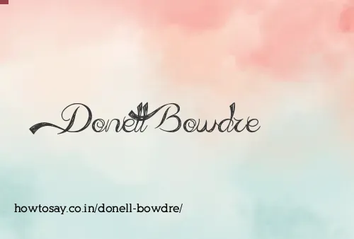 Donell Bowdre