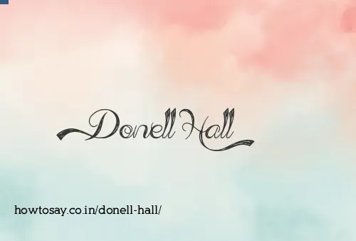 Donell Hall
