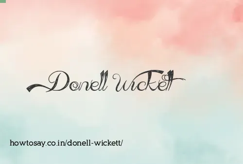Donell Wickett
