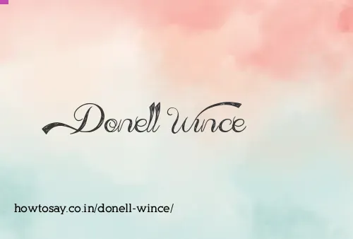 Donell Wince