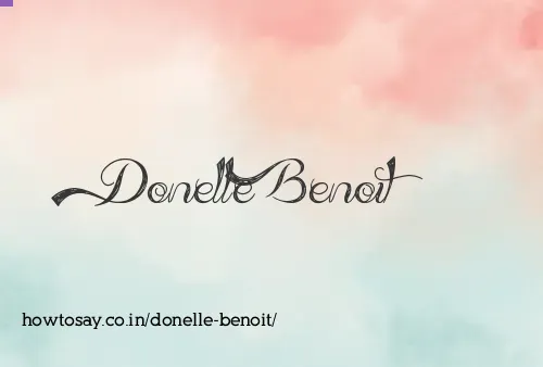 Donelle Benoit