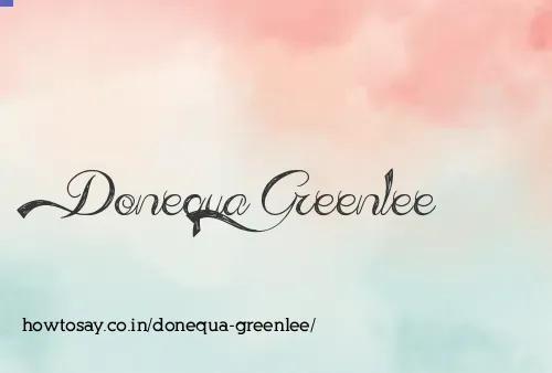 Donequa Greenlee
