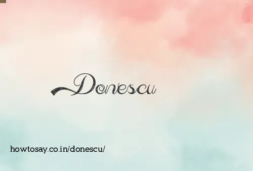 Donescu
