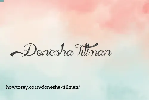 Donesha Tillman