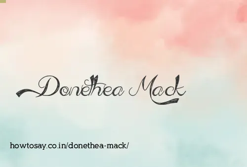 Donethea Mack