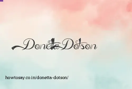 Donetta Dotson