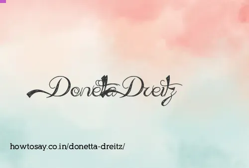 Donetta Dreitz