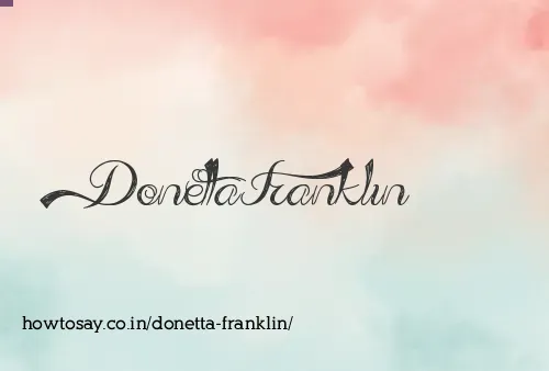 Donetta Franklin