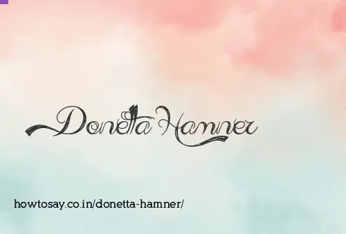 Donetta Hamner