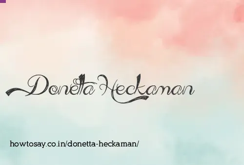 Donetta Heckaman