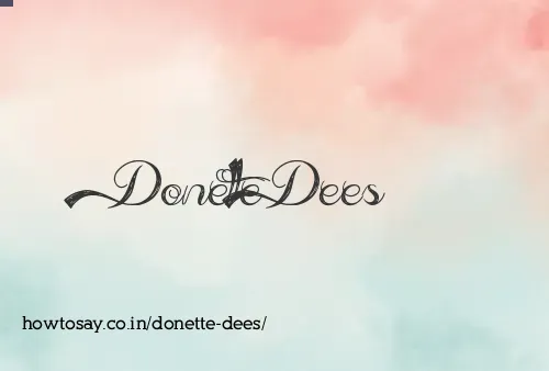 Donette Dees