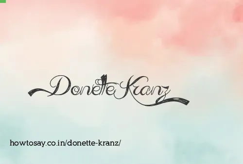 Donette Kranz