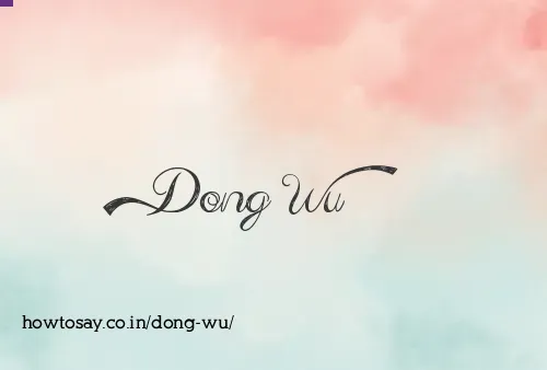 Dong Wu