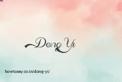 Dong Yi