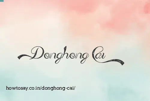 Donghong Cai