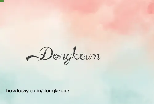 Dongkeum