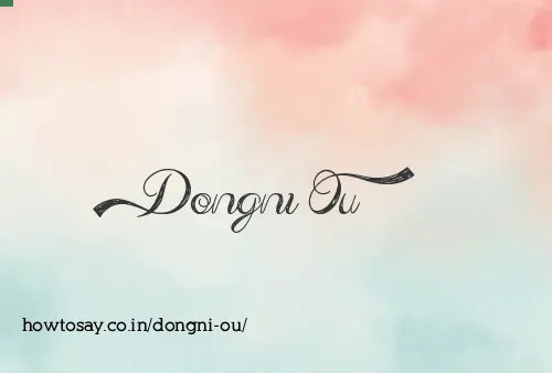 Dongni Ou