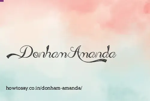 Donham Amanda