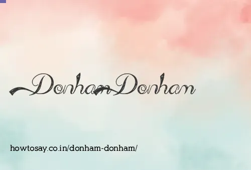 Donham Donham