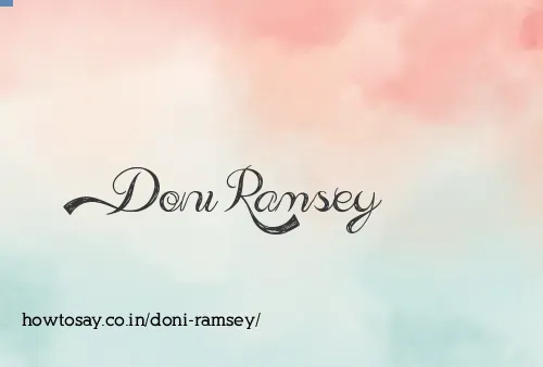 Doni Ramsey