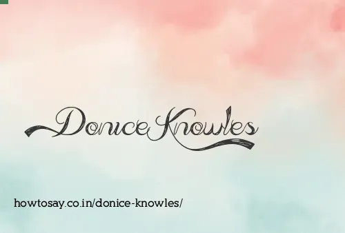 Donice Knowles