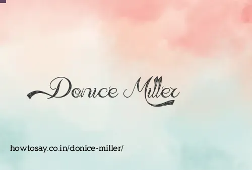 Donice Miller