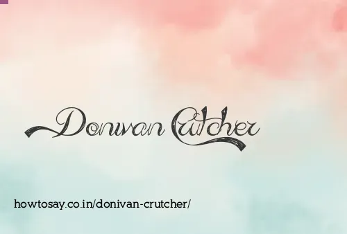 Donivan Crutcher