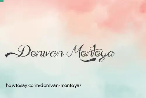 Donivan Montoya