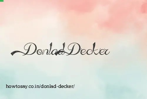 Donlad Decker