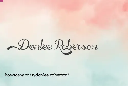 Donlee Roberson
