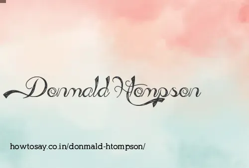 Donmald Htompson