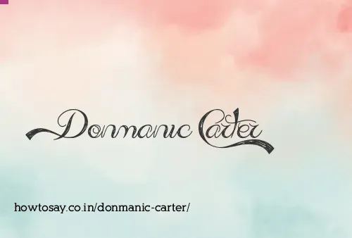 Donmanic Carter