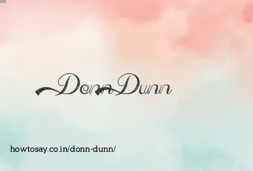 Donn Dunn