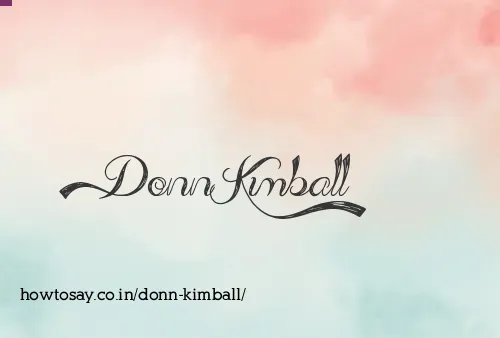 Donn Kimball