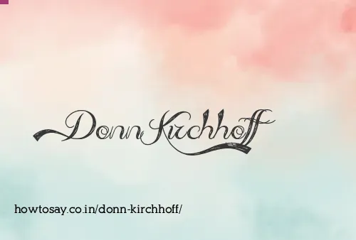 Donn Kirchhoff