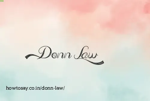 Donn Law