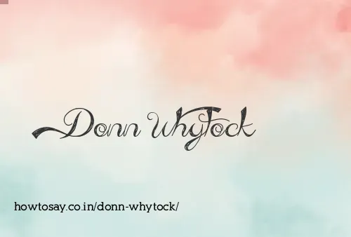 Donn Whytock