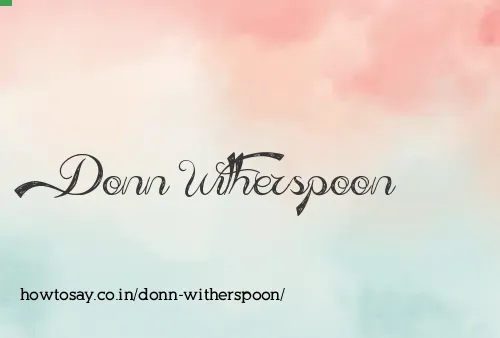 Donn Witherspoon
