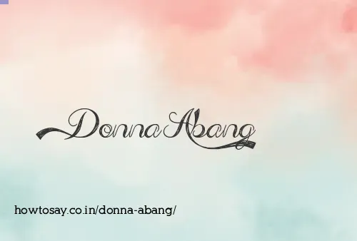 Donna Abang